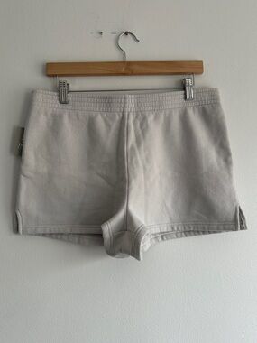 NWT TNA Cozy AF Fleece Gray Mini Shorts Large